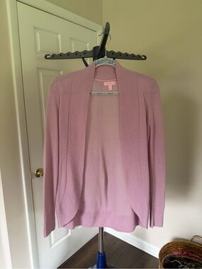Light Pink Women's Open Front Cardigan Sweater